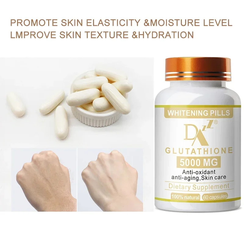 Glutathione capsule whitening, anti-wrinkle, anti-cell aging, melanin removal, anti-oxidation health food free of charge.