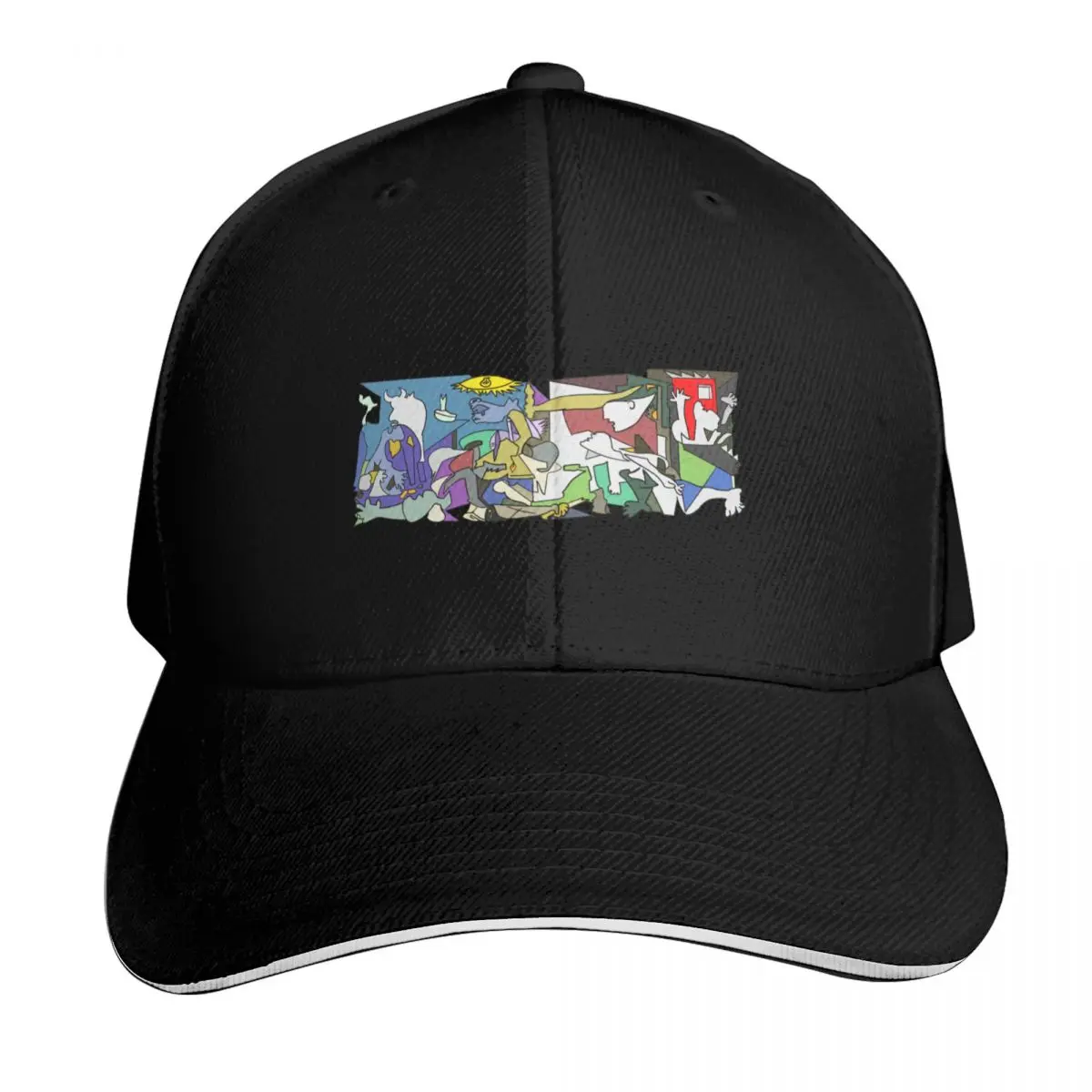 Guernica Painting Drawing Baseball Cap Contrast Two Tone Brim Snapback Flat Bill Strapback Dad Hat