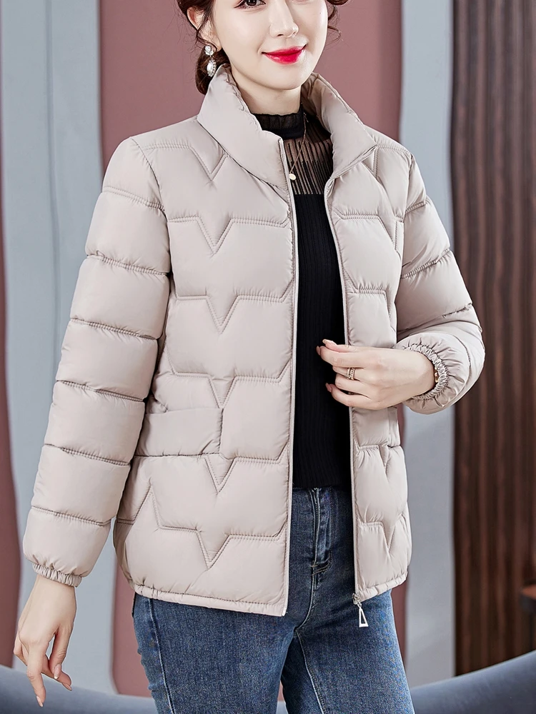 2024 New Ultra-Light Thickened down Jacket Cotton-padded Clothes Women clothes Middle-aged Women Dress Cotton-Padded Coat Win...