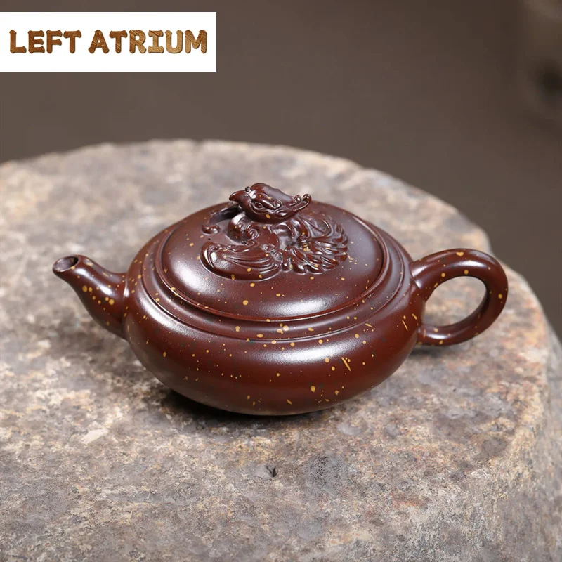 270ml Chinese Yixing Purple Clay Teapot Handmade Tea Pot Beauty Tea Infuser Kettle Teaware Tradition Raw Ore Zisha Tea Set