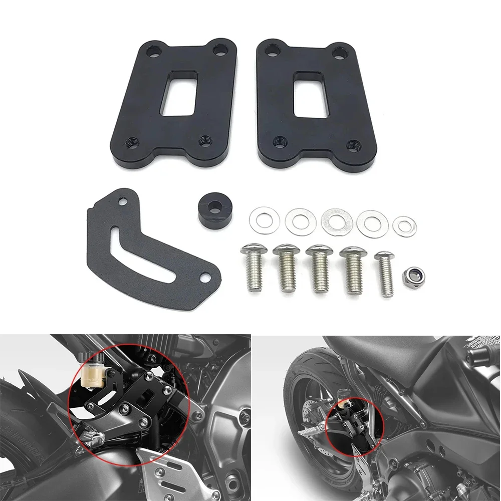 

For yamaha MT09 SP 2021 2022 CNC Black Foot Pegs Passenger Footrests Supports Modified mt09 Accessories