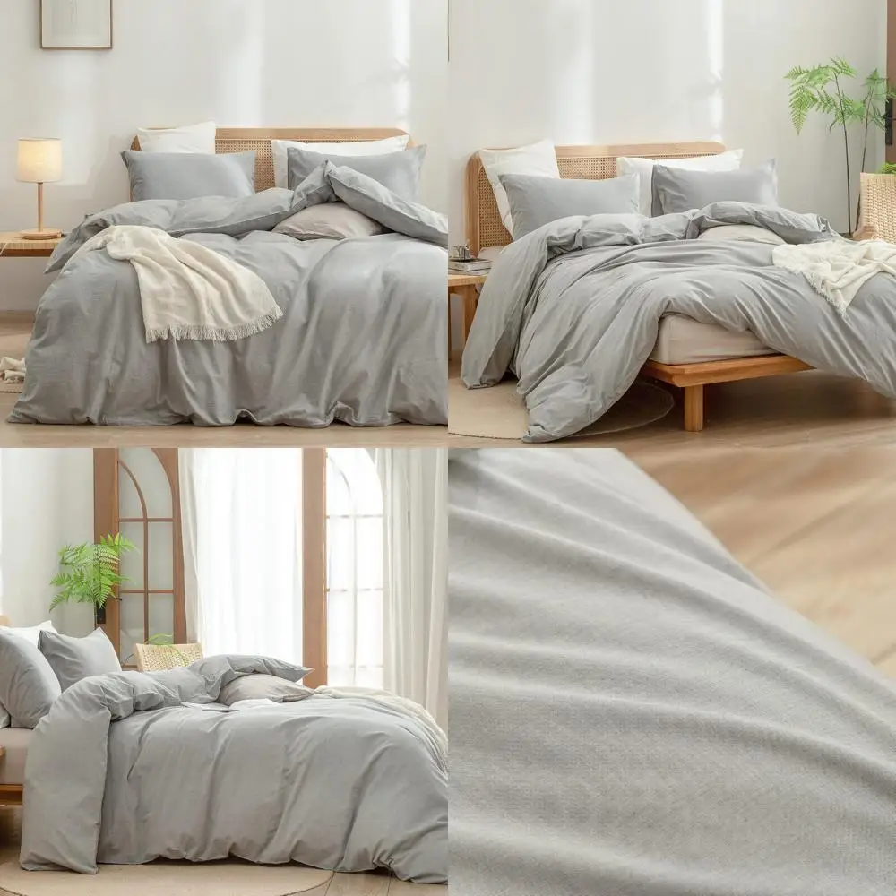 

Роскошный комплект пододеяльников из мягкого хлопка и льна, удобное легкое постельное белье, однотонный домашний декор из 3 предметов