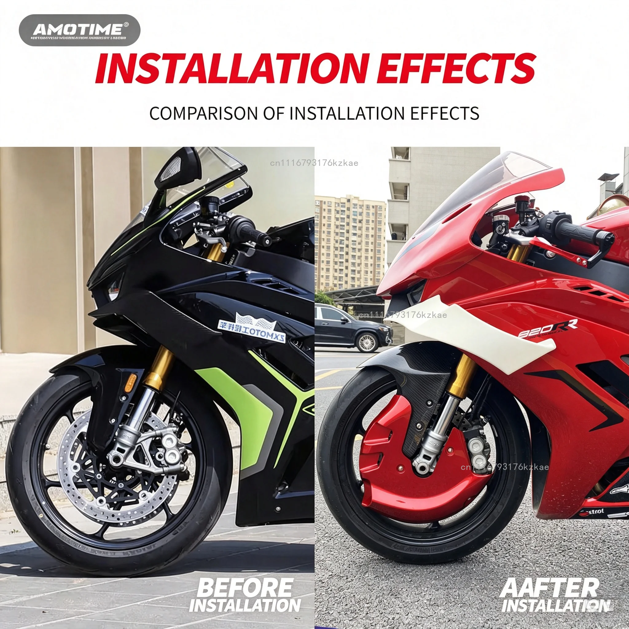 FOR ZXMOTO 820RR carbon fiber front brake disc caliper protection cover, diffuser cover, non-destructive assembly accessories