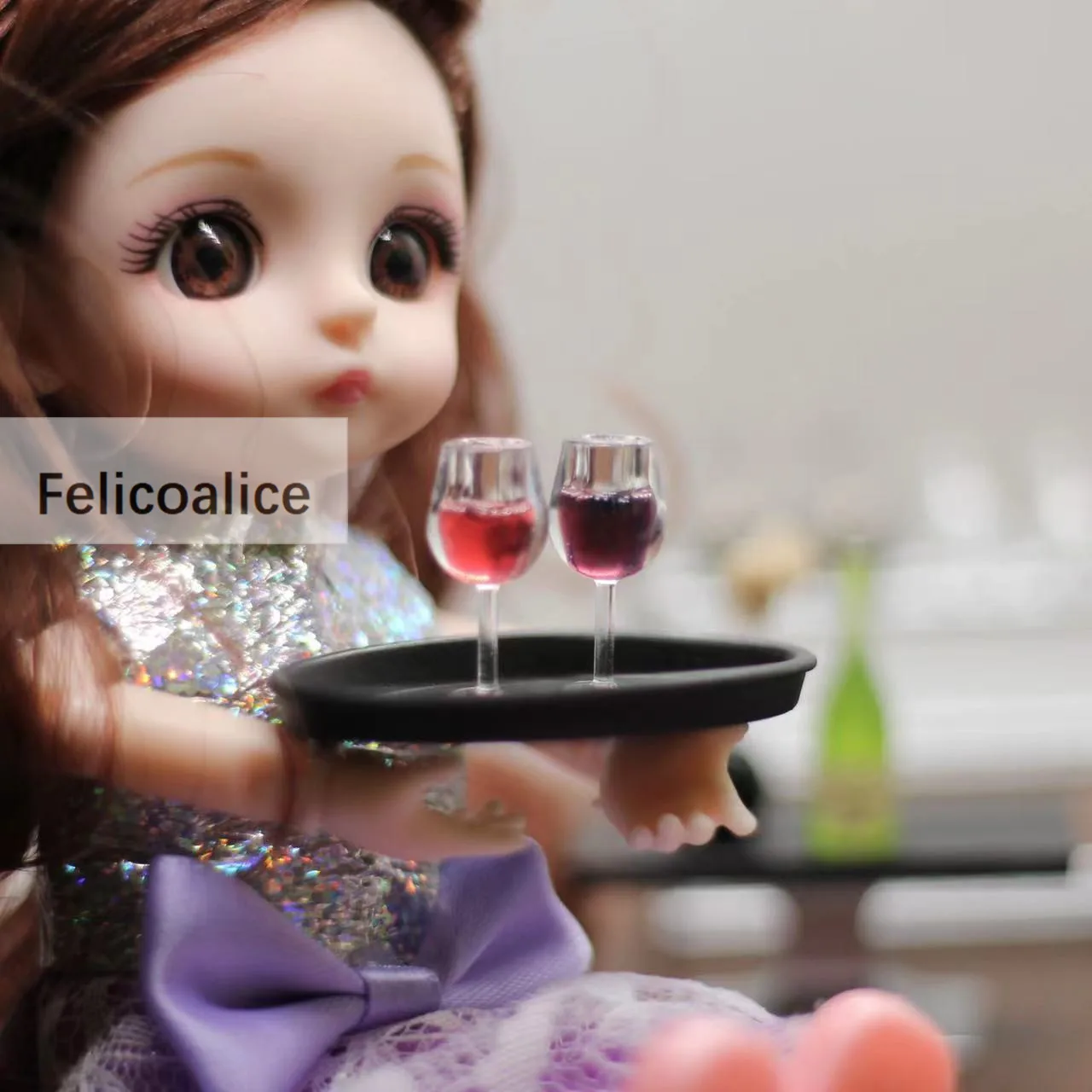 5Pcs 1:12 Miniature Coffee Cup Wine Cup Beer Mug Wine Bottle Glass Model Dollhouse For Furniture House Decor Toy