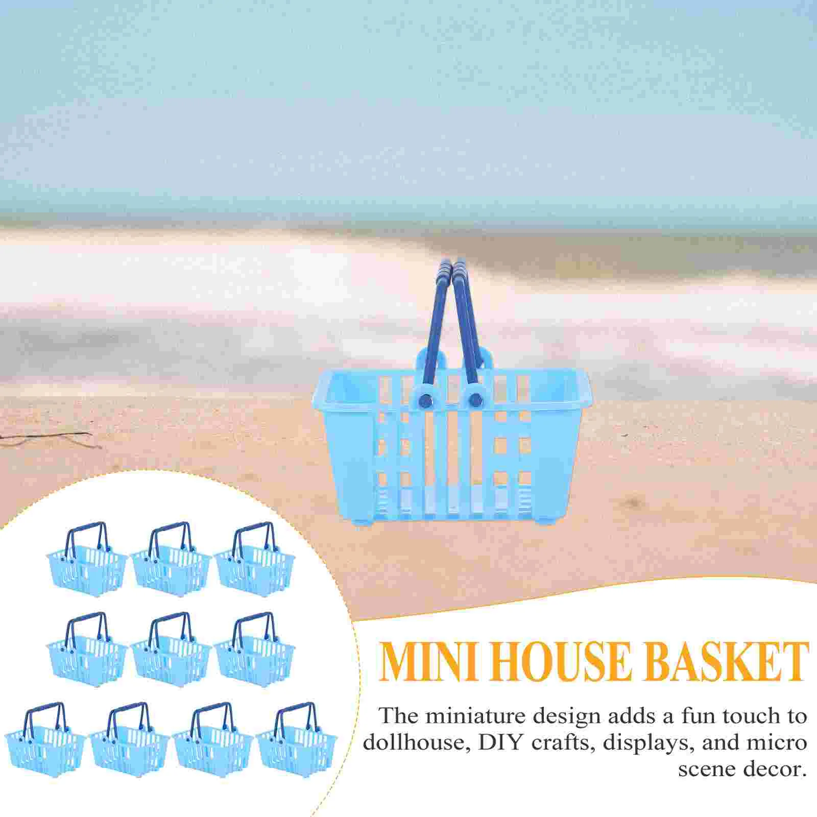 Toys Mini Shopping Basket Home Accessories Ornament House Supply Child Minatute