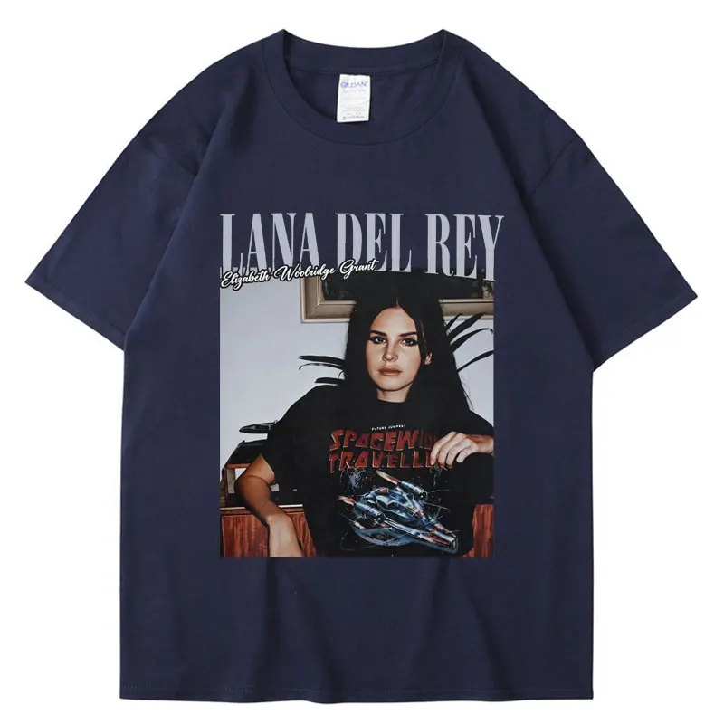 New Lana Del Rey Graphic Print T Shirt Fashion Vintage Hip Hop Streetwear Men Women Cotton Oversized T-shirt Trendy Short Sleeve