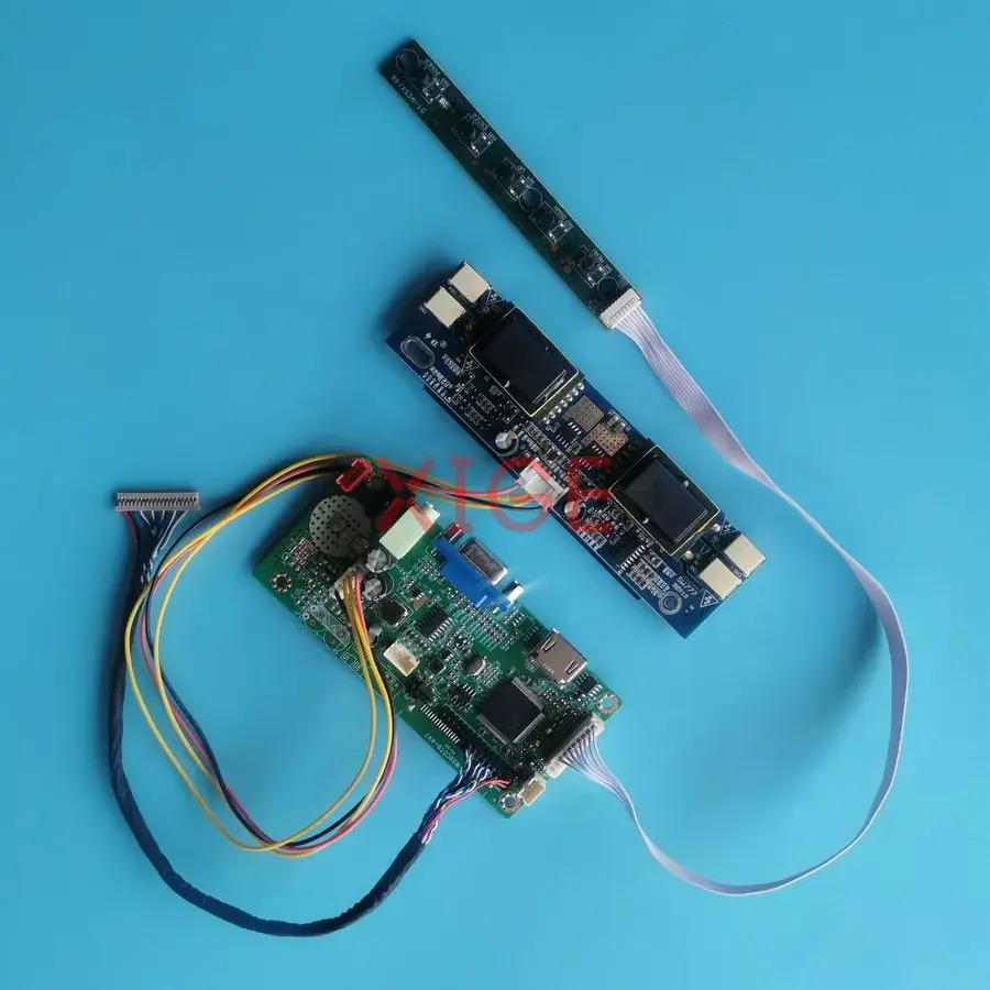 

LCD Screen Drive Controller Board Fit M170XW01 LTM170W1 LTM153W1 LM171W01 1280x768 4-CCFL 1280*768 20 Pins LVDS VGA+HDMI DIY Kit