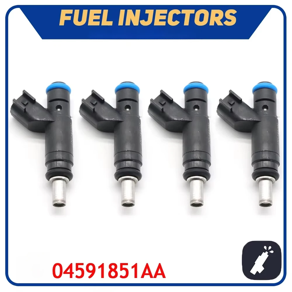 

4PCS Car Fuel Injector Nozzle 04591851AA For Chrysler 300 Dodge DAYTONA JEEP COMMANDER GRAND CHEROKEE 4.7L 5.7L V8 2005-2018