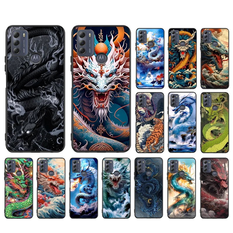 Dragon Phone Case For Moto E32 E32S E20 E40 E7 Plus Edge 40 30 Ultra Neo 20 lite G13 G9Plus GPure GStylus