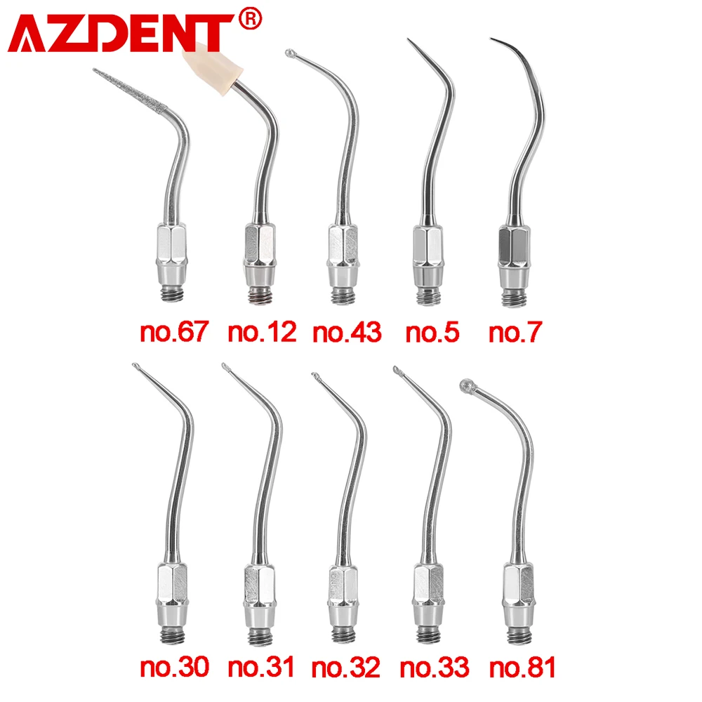 

AZDENT Dental Ultrasonic SONICflex Scaler Tips for KAVO Handpiece SONICflex 2008/L 2008 S/LS Dentistry Material Lab Tools