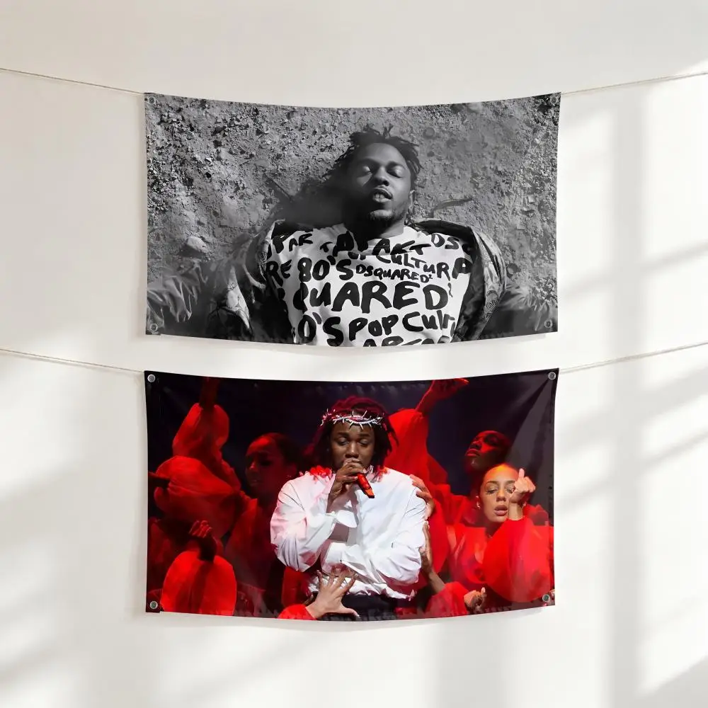 Rapper K-Kendrick Lamar				 Flags Outdoor Garden Flag Banner Decorative Yard for Home Patio Lawn Seasonal Holiday Party