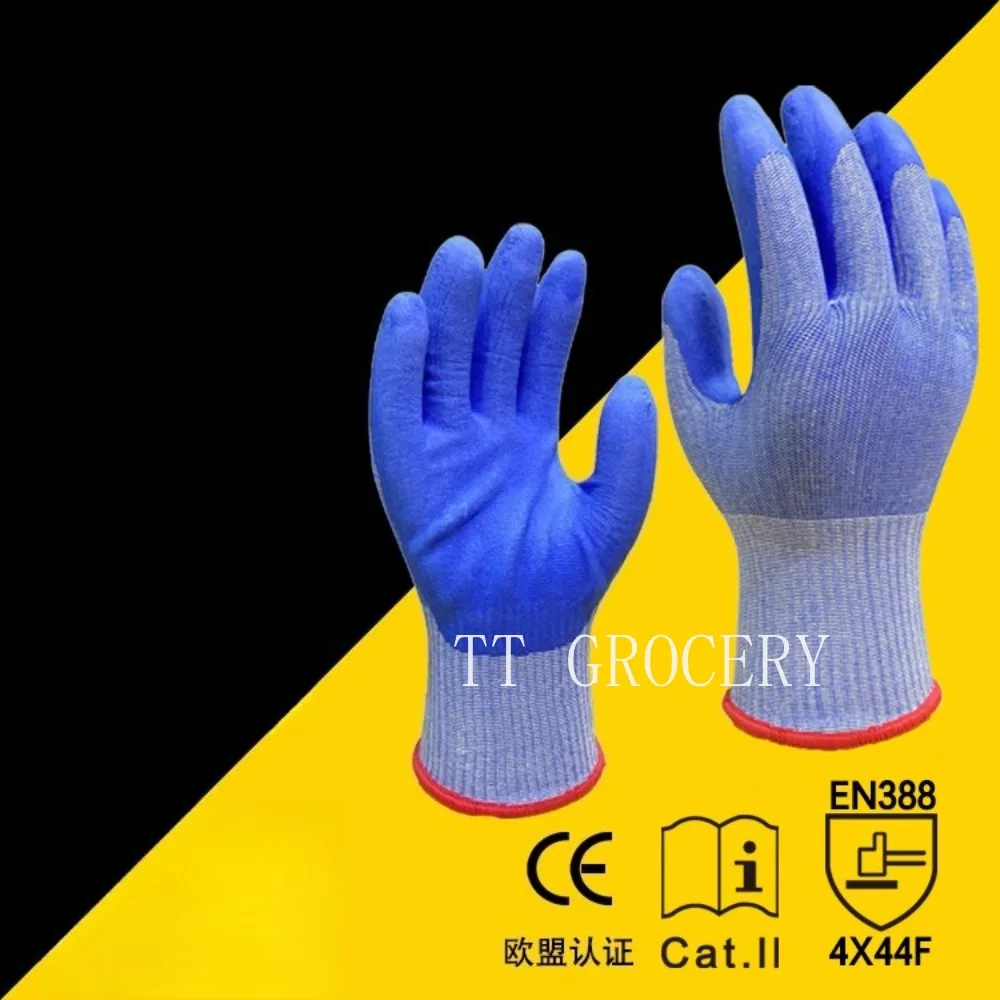 

Nitrile-Coated Gloves Puncture-Resistant Wear-Resistant Non-Slip ANSI A6 Cut Gloves for Work Safety Gardening Construction Sites