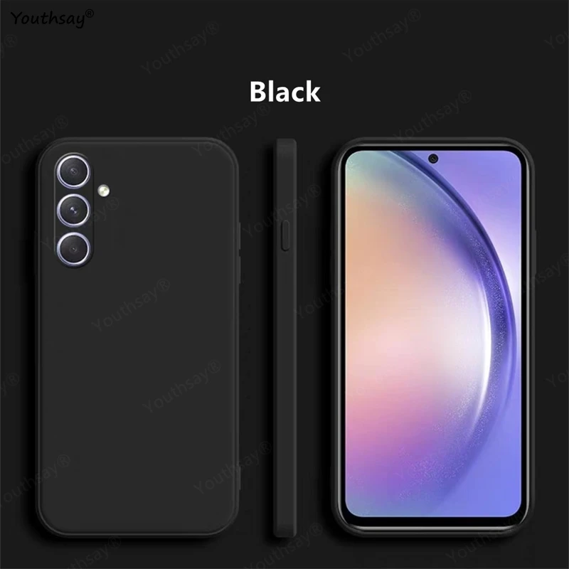 For Samsung Galaxy A16 Case Cover Samsung Galaxy A16 A15 A55 A35 A25 Funda Coque Soft Original Liquid Silicone Case Samsung A16