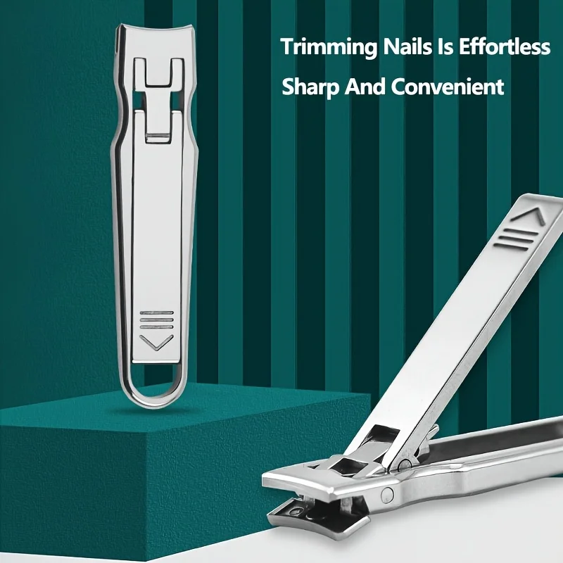 

Ultra-Thin Stainless Steel Nail Clippers - Compact, Sharp, and Durable for Home & Travel, Ideal for Trimming Nails and Dead Skin
