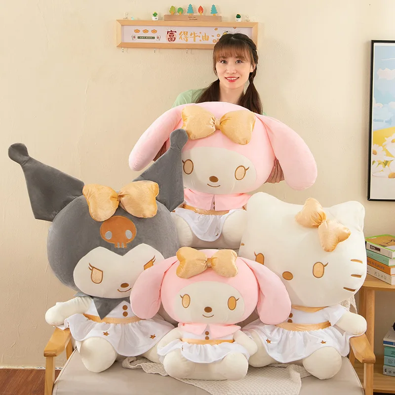 

Sanrio Hello Kitty Kuromi Melody Cinnamoroll Set Series Plush Toy Cartoon & Cute Children's Toy Soft and Comfortable Doll Gift