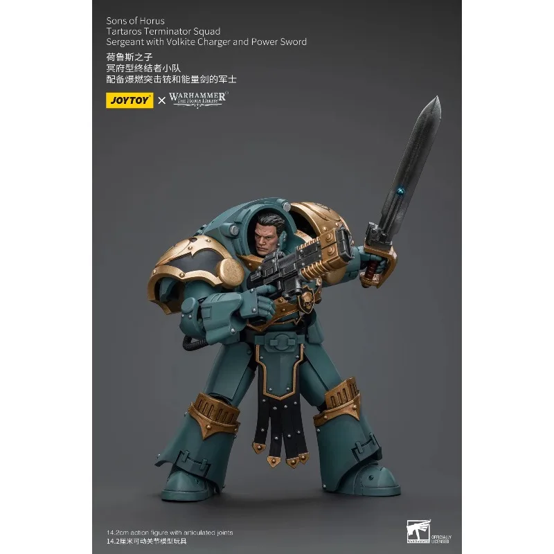 In Stock JOYTOY Warhammer The Horus Heres 30K 1/18 Action Figures Sons Of Horus Tartaros Terminator Squad Anime Model Toys Gift view 6