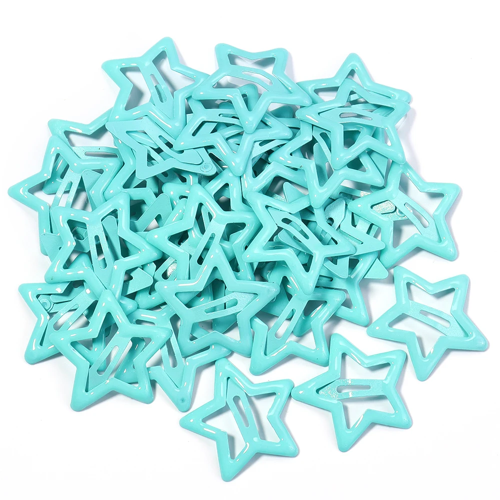 50 teile/los Metall Bunte Stern Haar Clips Dopamin BB Haar Clips Für Gebrochenes Haar Clip Pony Haar Clip Mädchen Y2K Stil haar Clips