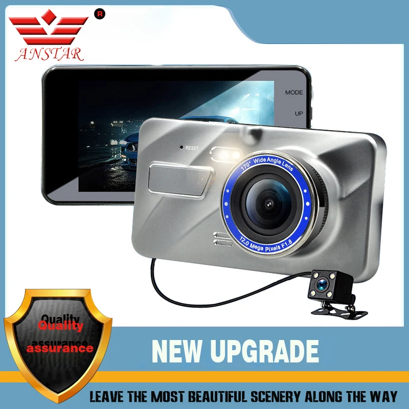 

ANSTAR IPS 4.0" Night Vision Car DVR Camera Dual Lens Full HD 1080P 170 Degree Video Recorder Registrator Car Dvrs Dashcam