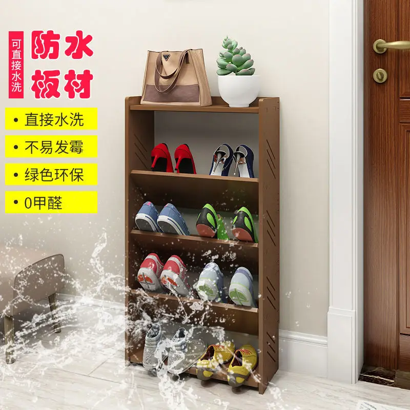 

Custom Simple Ultra-Narrow Shoe Rack Waterproof Home Entrance Multi-Layer Assembly Internet Celebrity Economical Small Extr