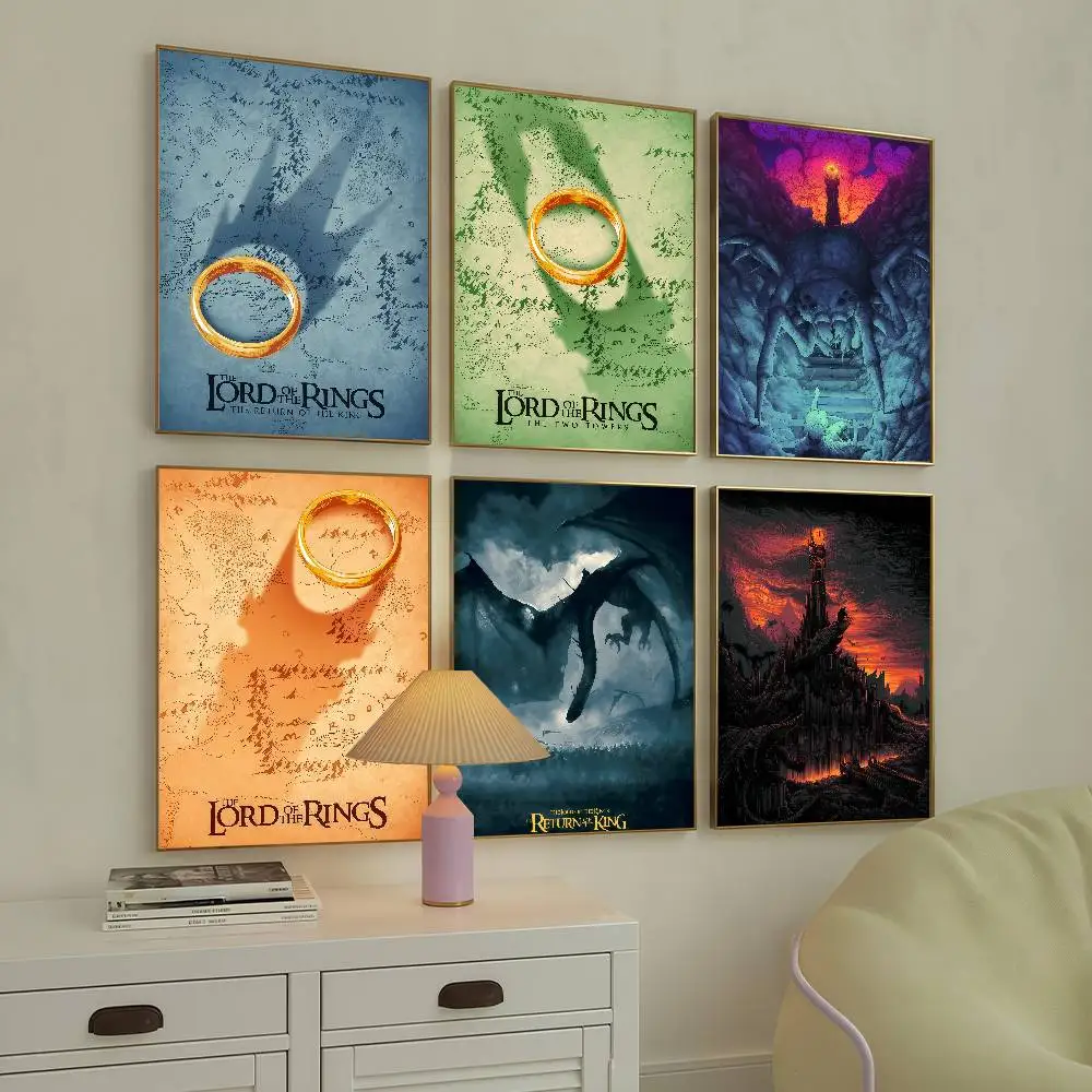 ملصق الفيلم الساخن L-Lord of the R-خواتم مناسب للمنزل وغرفة المعيشة وغرفة النوم والمكتب والبار ملصق تزيين