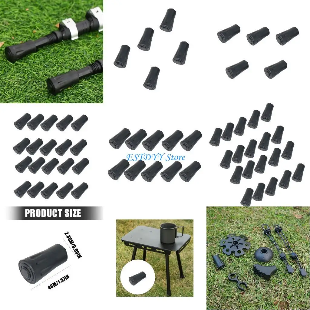 

G6DE Nonslip Walking Cane Feet Rubber Texture Suitable for Multiple Staff Repairing