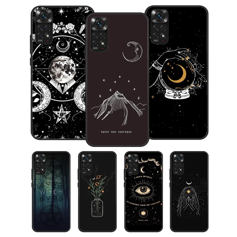 Witches Moon Witchy Mystery Totem Case For Xiaomi Redmi Note 10S 9S 8T Note 11 Pro Note 9 10 Pro 10A 10C 9A 9C 9T 10 Cover Coque