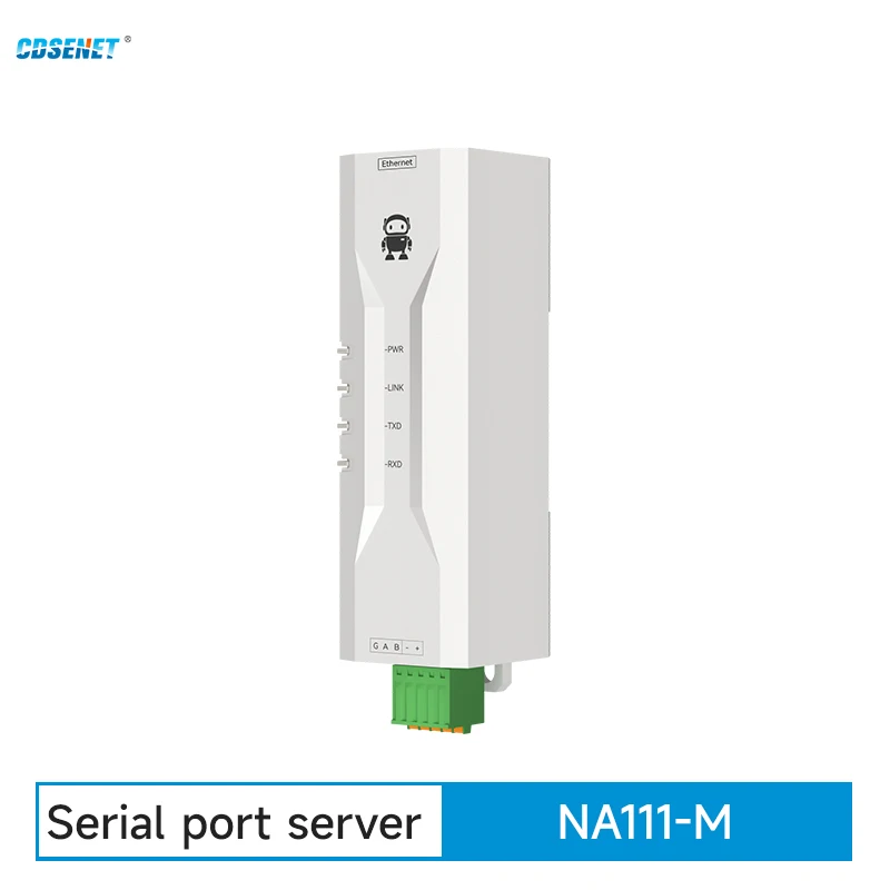 RS485 to Ethernet Serial Port Server DC 8-28V CDSENET NA111-M Modbus Gateway TCP/IP to RTU MQTT Rail Install Industrial Grade