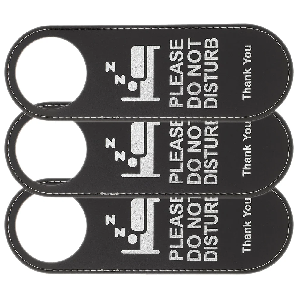 

3 Pcs Hanger Sign Reversible Do Not Hanging Door Sign Disturb Make Up Room Double Side Hotel Signs Knobs Office