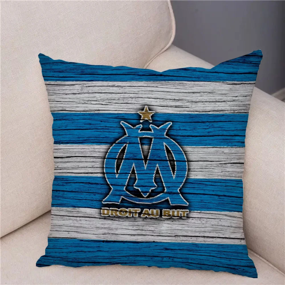 M-Marseille OmS Cushion Cover 40*40 Decorative Pillowcase for Pillow Short Plush Pillowcases 40x40 Cushions Duplex Printing Sofa