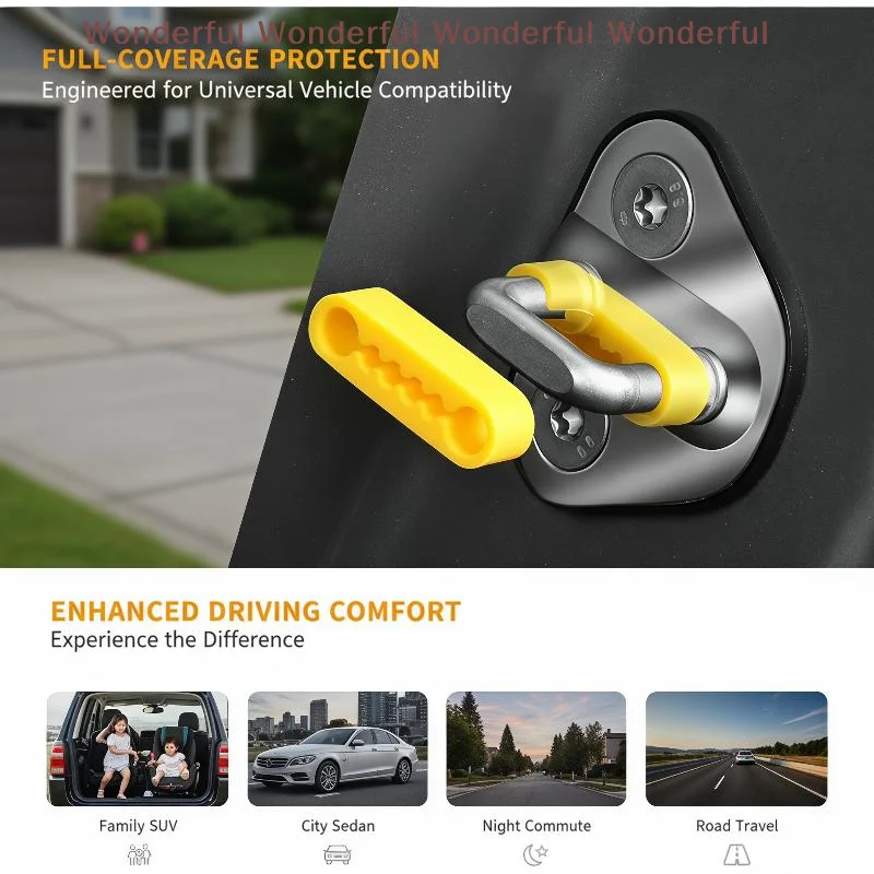 Universal Durable Car Door Shock Absorbing Cushion 4Pcs Soundproof Damping Anti-collision Auto Accessory
