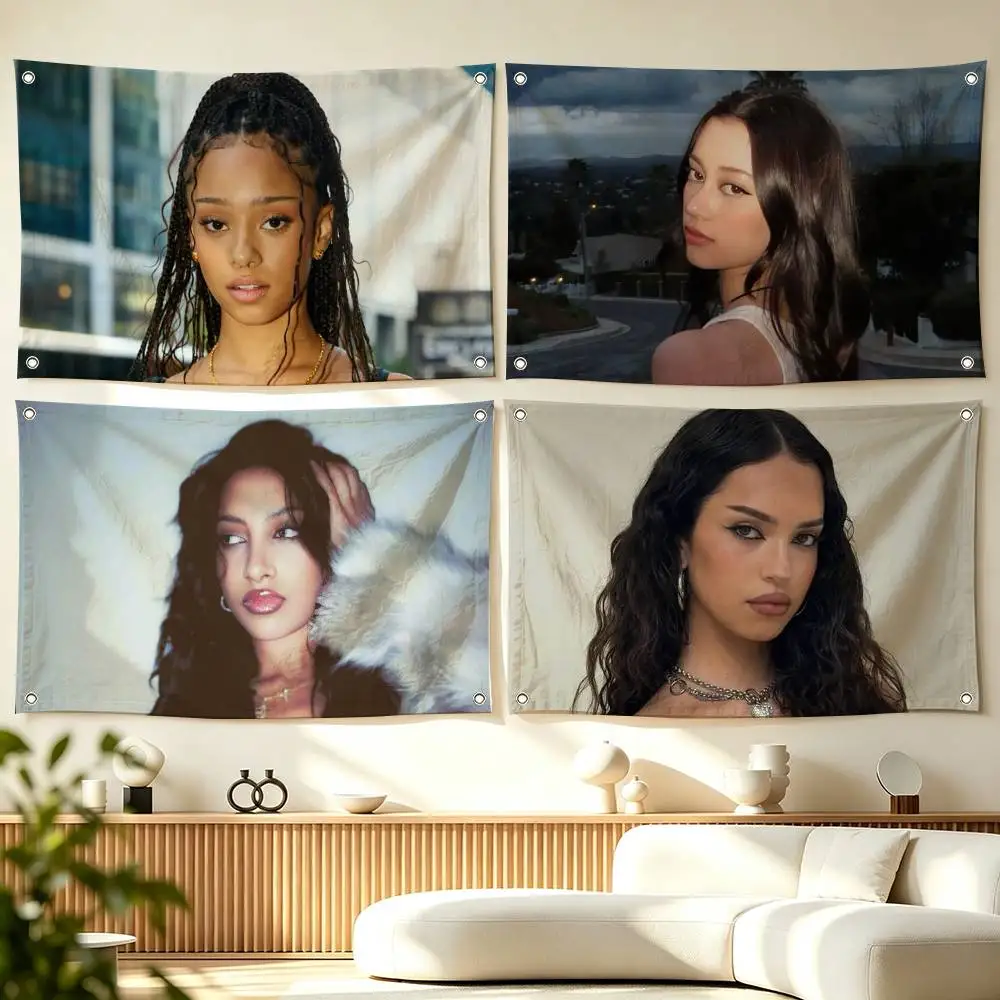 K-KATSEYE Megan Sophia Yoonchae  Flags Wall Hanging Tapestry Outdoor Garage Room Decorative flag Background Blanket