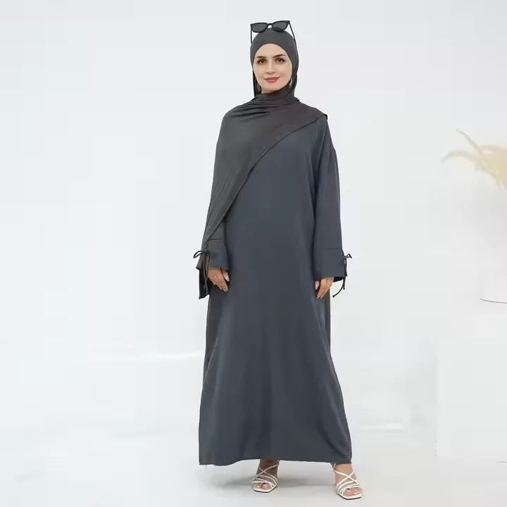 Eid Djellaba Donne Musulmane Maxi Vestito Dubai Abaya Turchia Caftano Kebaya Caftano Marocain Femme Musulmane Abiti Islam Jalabiya