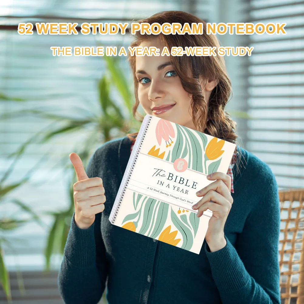 الكتاب المقدس في سنة أ 52-أسبوع دراسة دفتر دراسة مانعة للتسرب من خلال الآلهة كلمة مخطط المرأة خطة دراسة الكتاب المقدس لصديق هدية