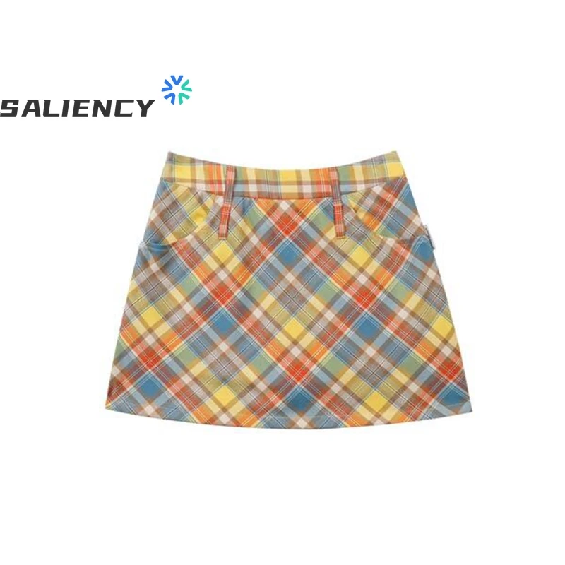 

SALIENCY, клетчатая юбка трапециевидной формы для школьников в японском стиле, шорты в консервативном стиле для девочек, мини-юбка, эмо, электронная девушка, лето 20л