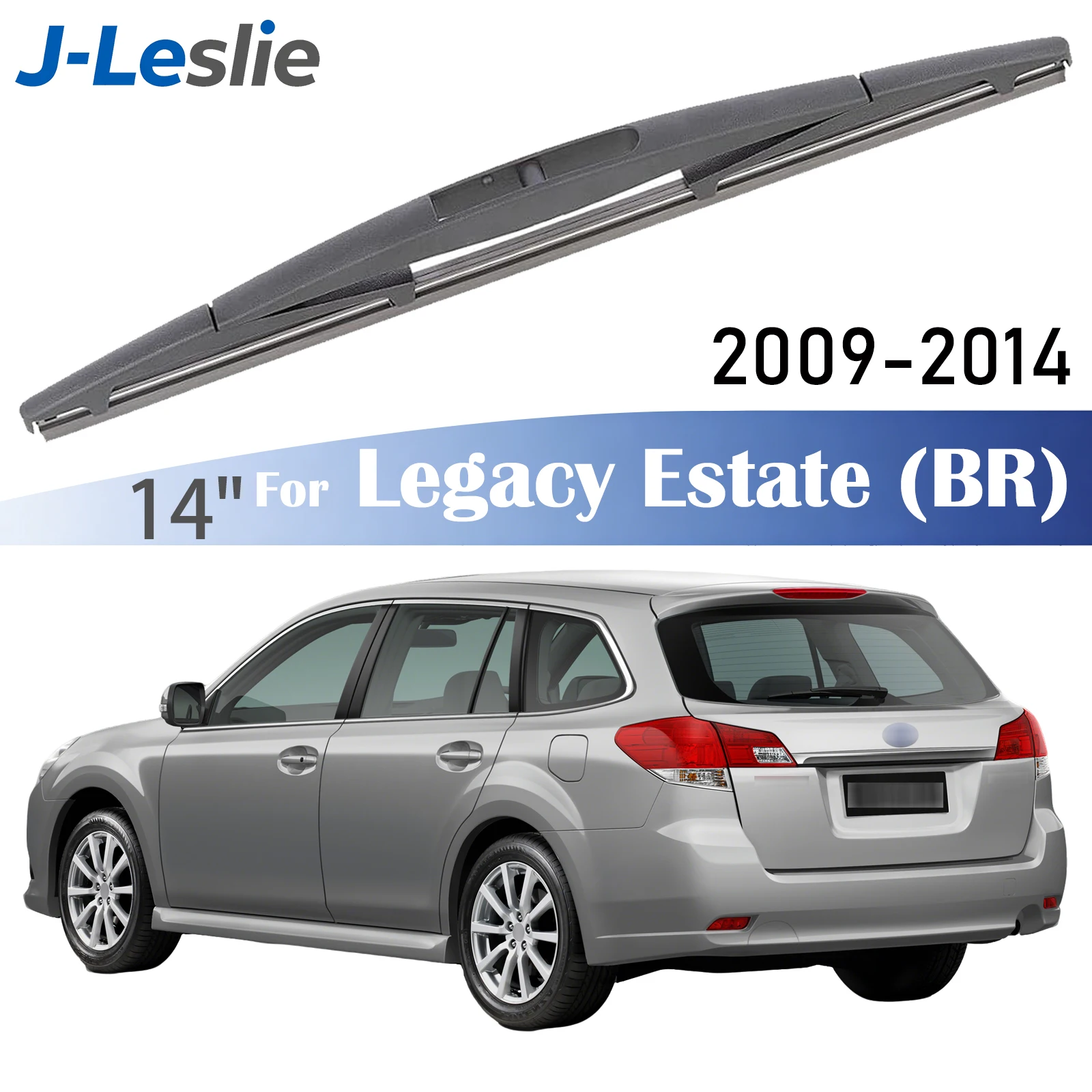14-Zoll-Heckwischerblatt für Subaru Legacy Estate MK5 BR Station Wagon 2009–2014, Windschutzscheibenwischer, Scheibenwischer, Regenbürsten scheibenwischer Hinten Heckwischerarm