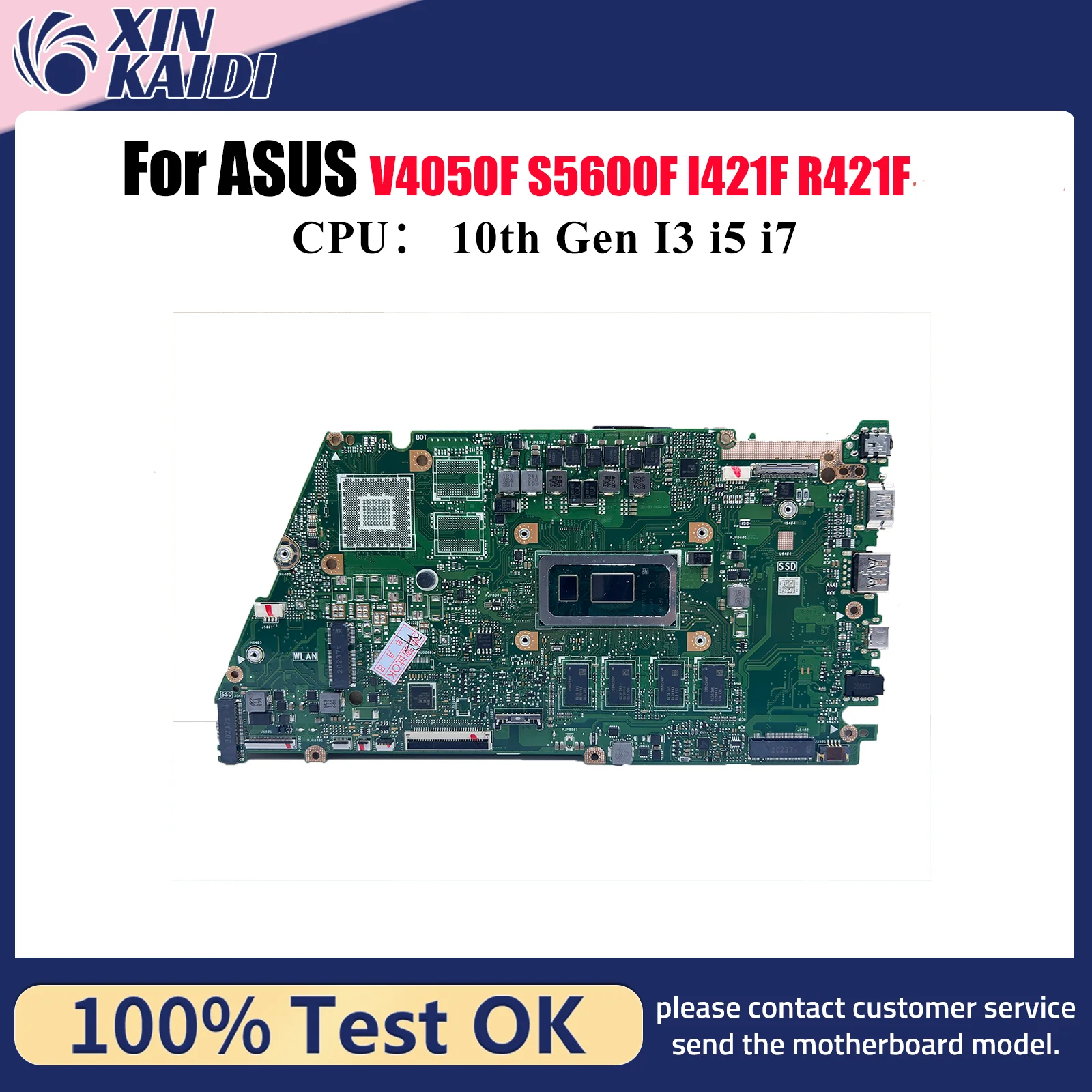 

X521FA Материнская плата для ноутбука ASUS V4050F S433F R421F X521FPY X421F X521FQY S5600F X521FP I421F Материнская плата с 10-го поколения I3 i5 i7