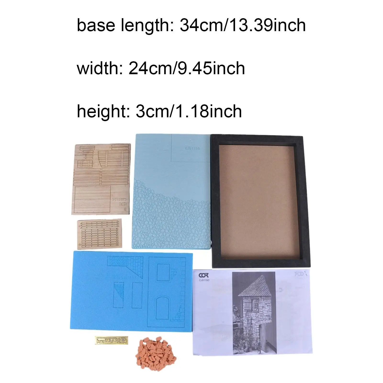 مجموعة نماذج بناء 1/35 يمكنك صنعها بنفسك، غير مطلية، رغوة خشبية سهلة التجميع نموذج معماري لطاولة الرمل، تخطيط المناظر الطبيعية، المناظر الطبيعية الصغيرة #6