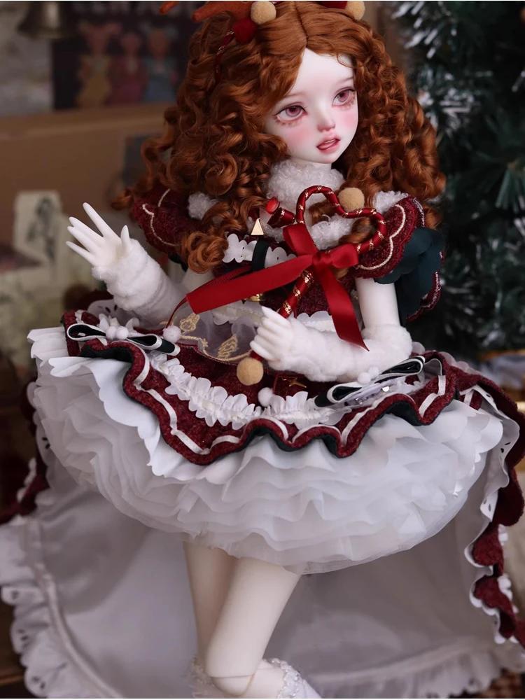D09-P724 kinderen handgemaakt speelgoed 1/3 1/4 oom pop BJD/SD pop pruik roze goud Imitatie mohair pruik vintage klein krullend haar