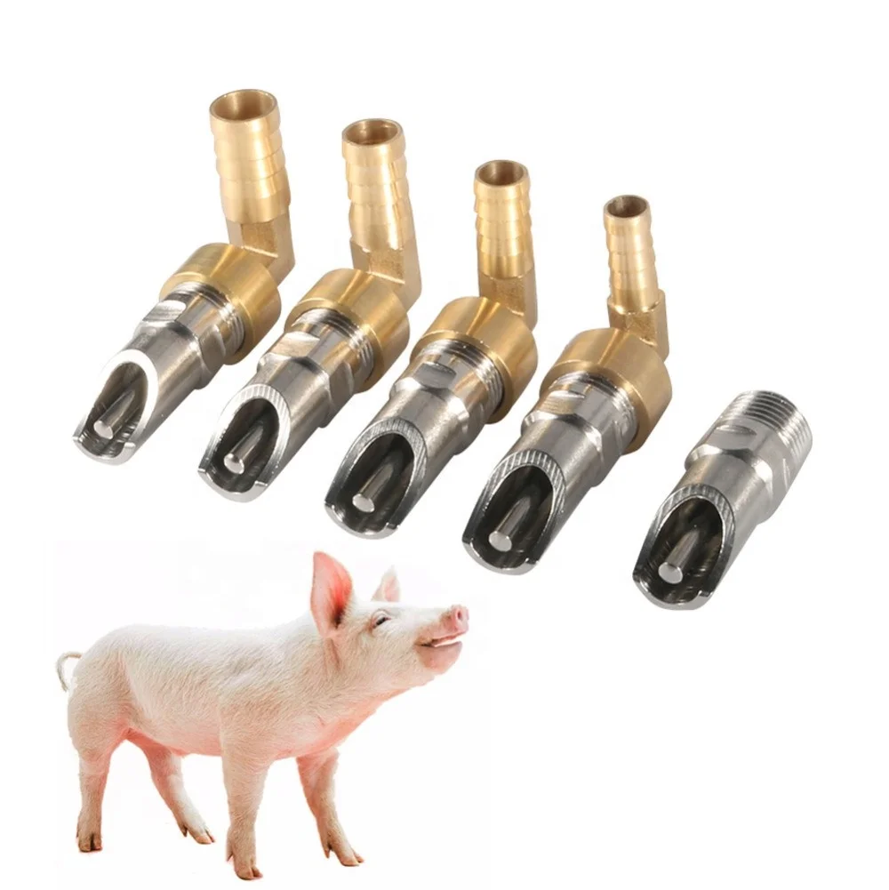 

10/12/14/16mm Thicken Stainless Steel Piglet 1/2 Inch Pig Automatic Waterer Drinking Nipples