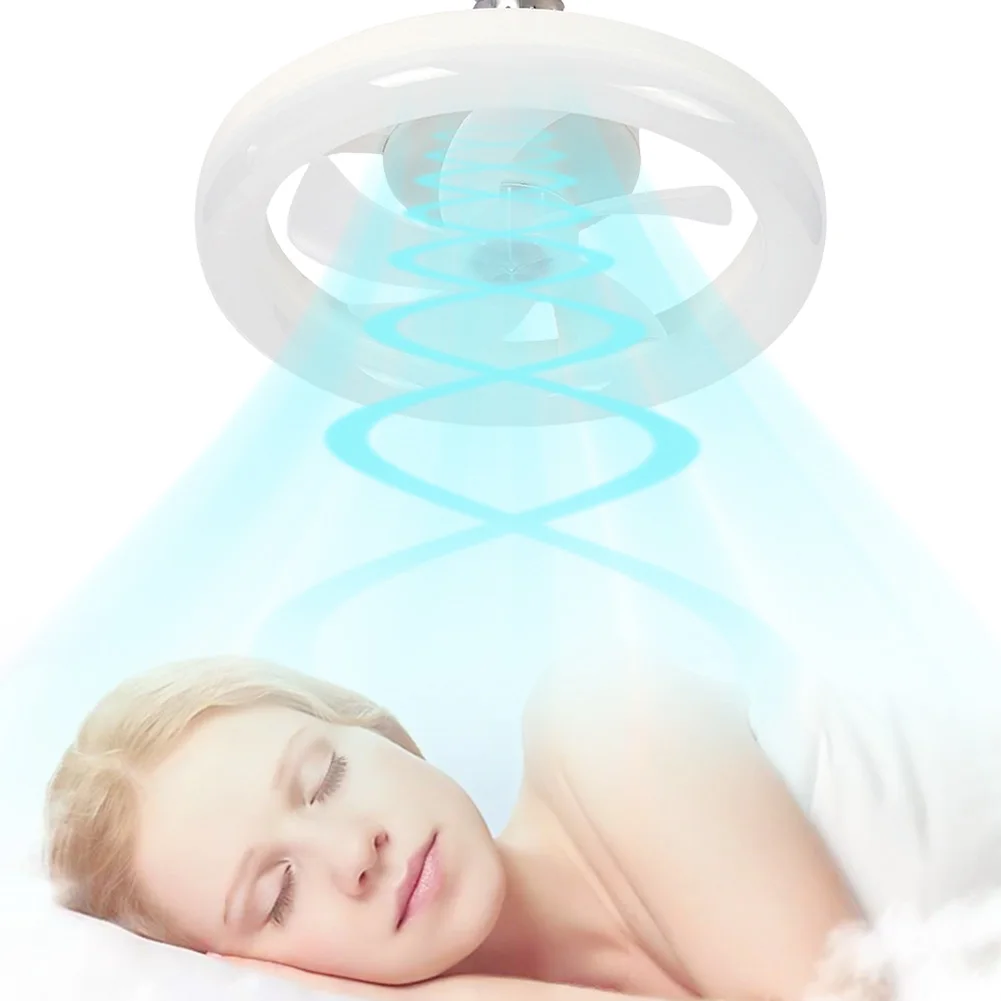 E27 المقبس مروحة سقف صغيرة عكس الضوء 30/40/48 واط LED مروحة السقف ضوء استبدال الضوء/مروحة السقف غرفة المعيشة دراسة الاستخدام المنزلي #4