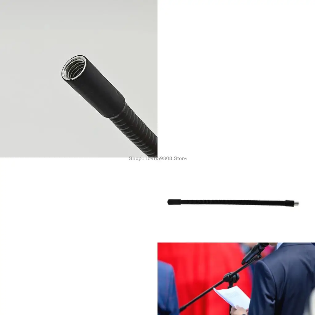 

Flexible 3/8in Threaded Screw Extension Rod Adjustable Camera Mount Adapter For Tripods Microphone Light Stand