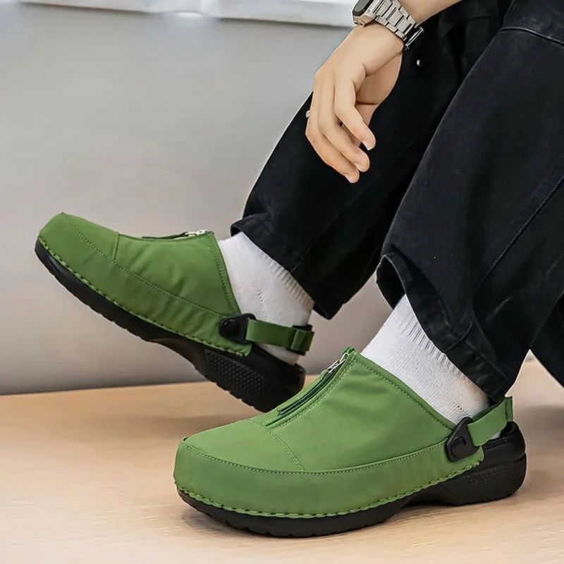 Cold sticky men's shoes, Haken slippers, one foot on summer men's shoes, beach slippers