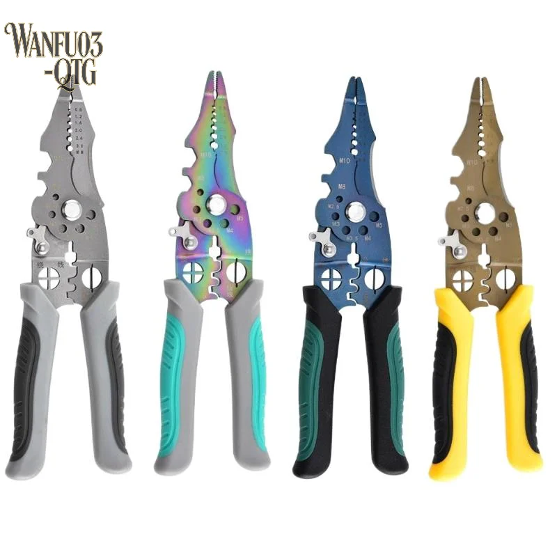 

Wire Stripper Decrustation Pliers Adjustable Electrical Wire Tool Non-slip Wire Stripper Crimper For Electrical Cable