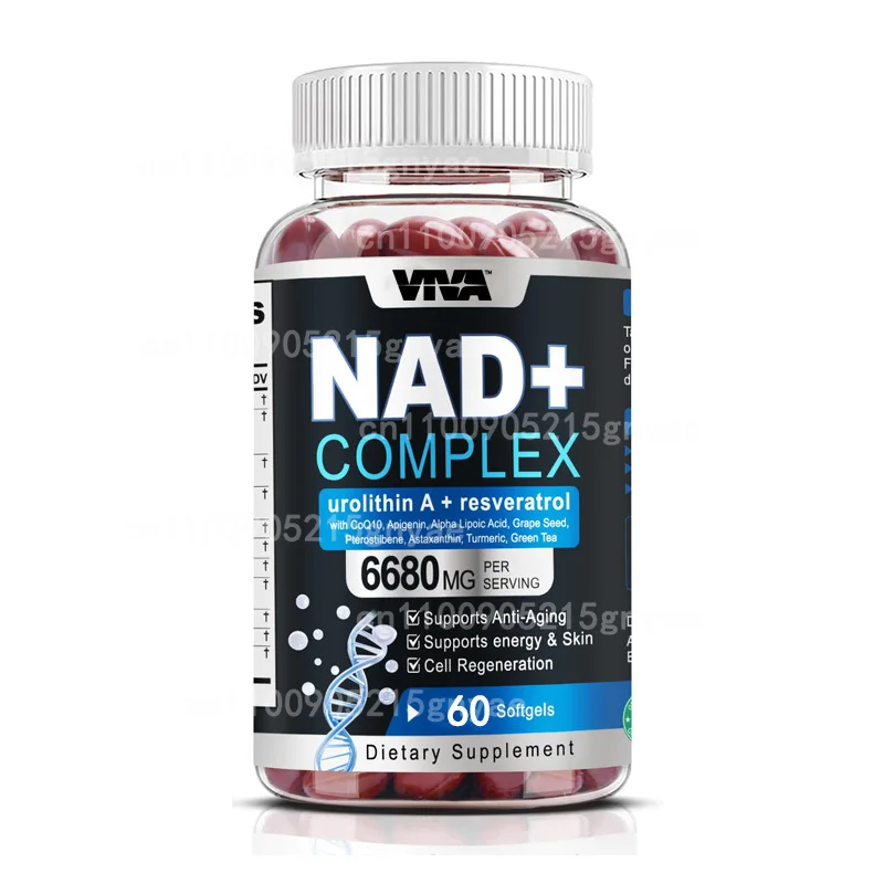 

NAD+complex, Cognitive and Cellular Health Supplement, 60 Capsules