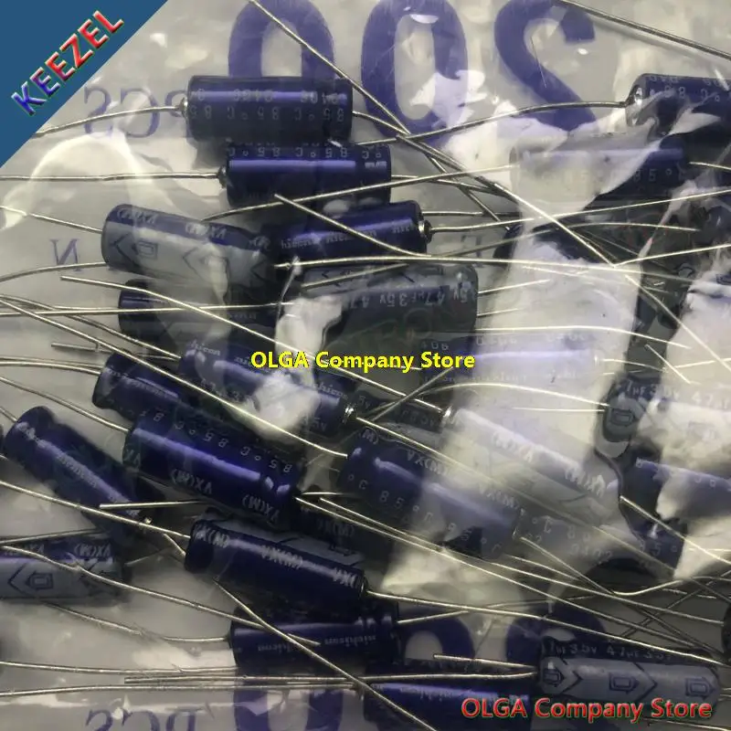 6X17MM Japan imported axial  VX 47UF 22UF  10UF   electrolytic capacitor 35V 6*17MM Accuracy: 20% . 50V470UF 10PCS -1lot