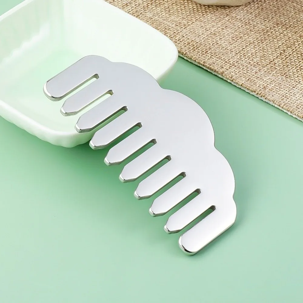 Acupoint Stainless Steel Massage Comb Portable Metal Massage Tool Pocket Size Manual Head Massager Wellness