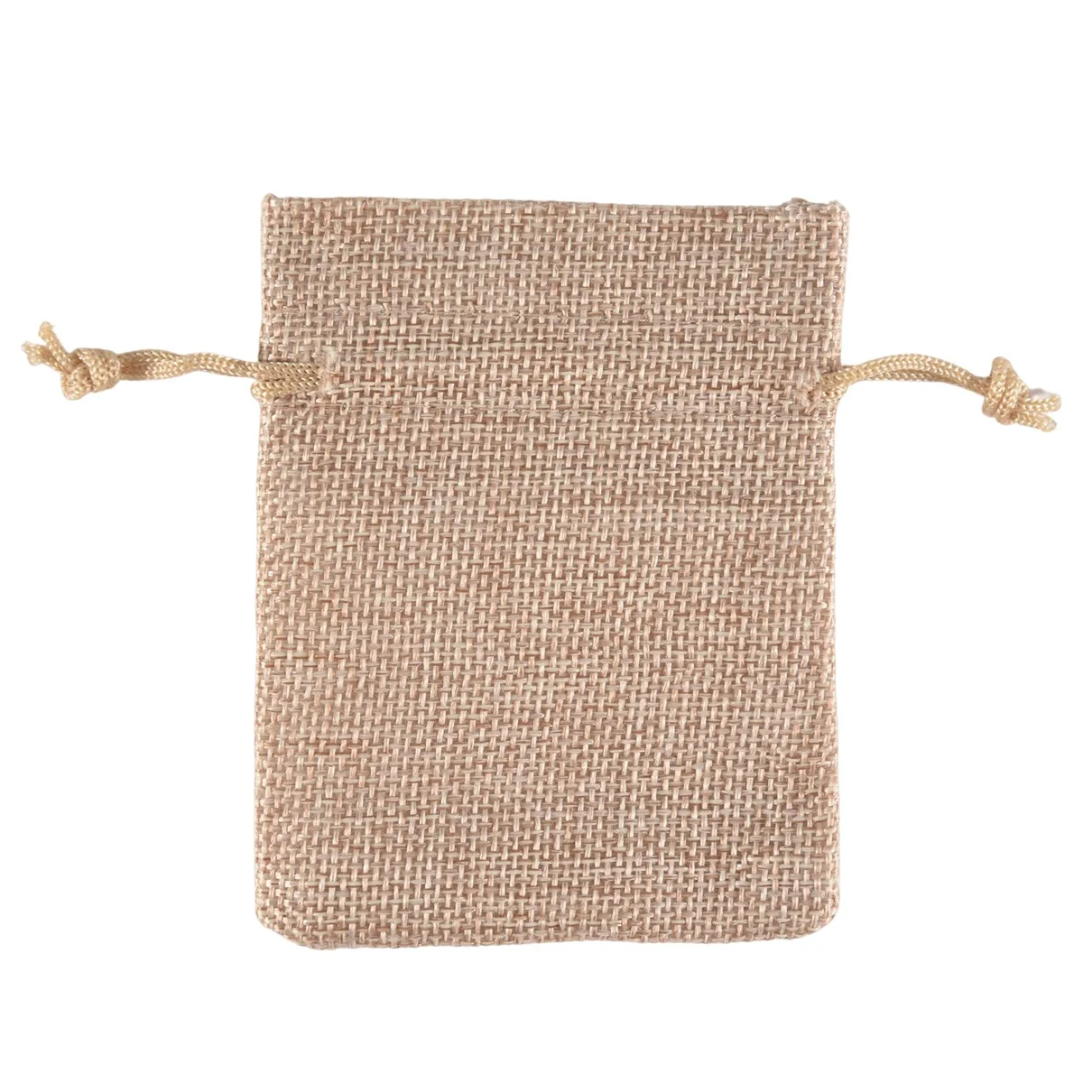 50Pcs Small Burlap Bags with Drawstring,3X4Inch Gift Little Burlap Drawstring Bags,Reusable to Store Tea Sachet Bags