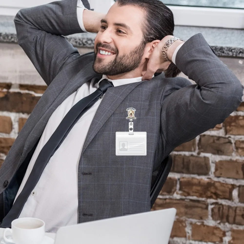 

Забавная катушка для значка енота, акриловая с зажимом типа «крокодил», зажим для удостоверения личности, портативный выдвижной держатель для катушки для значка