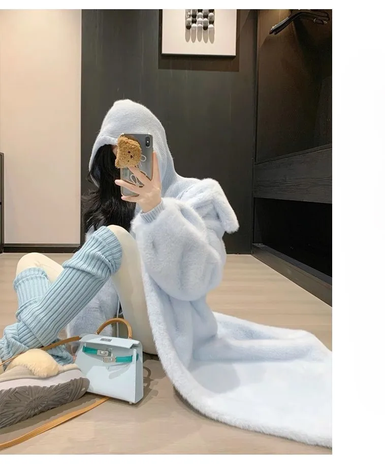 Abrigos envolventes con cuello de piel sintética para mujer, ropa de calle mixta hasta la rodilla, informal, con tirantes cortavientos, bordado Vintage, ajustado Natural, otoño