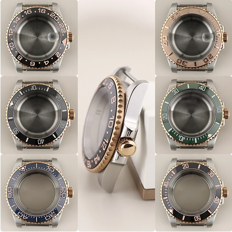 

NH35 Dive Case 40mm Luxury Watch Accessories For SUB GMT Seiko NH34 NH35 NH36 NH38 4R36 Miyota8215 ETA2824 Movement 28.5mm Dial